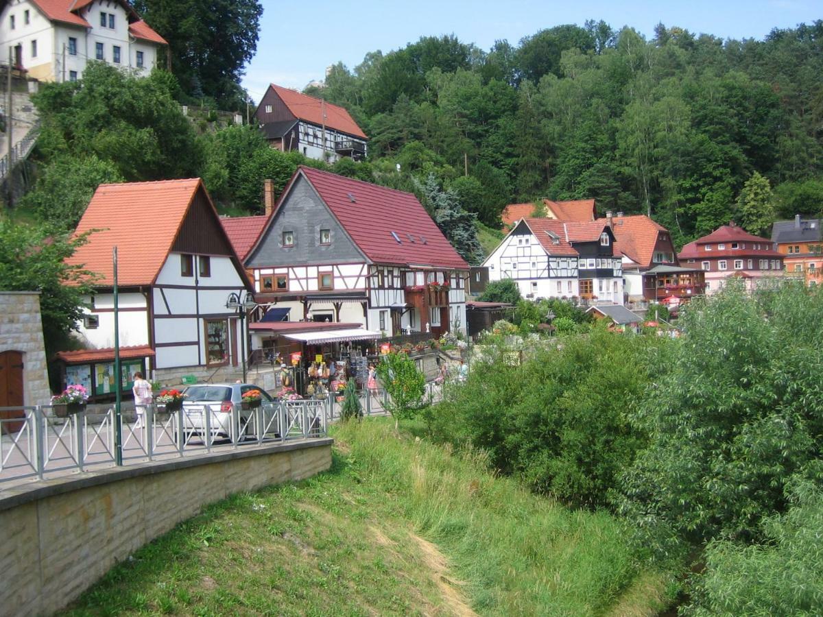 Ferienwohnung Am Gruenbach 1 Rathen Luaran gambar