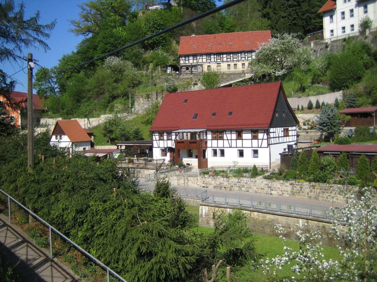 Ferienwohnung Am Gruenbach 1 Rathen Luaran gambar